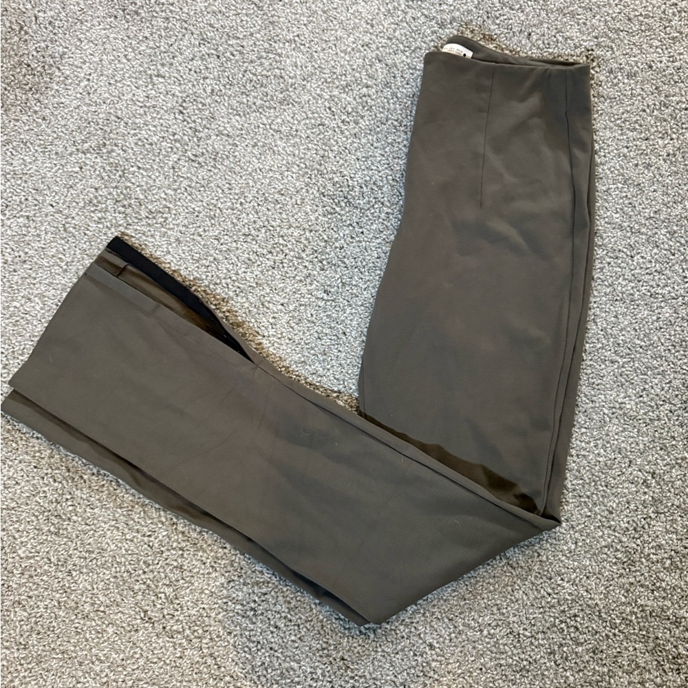 Zara Olive Green Boot Cut Pants
